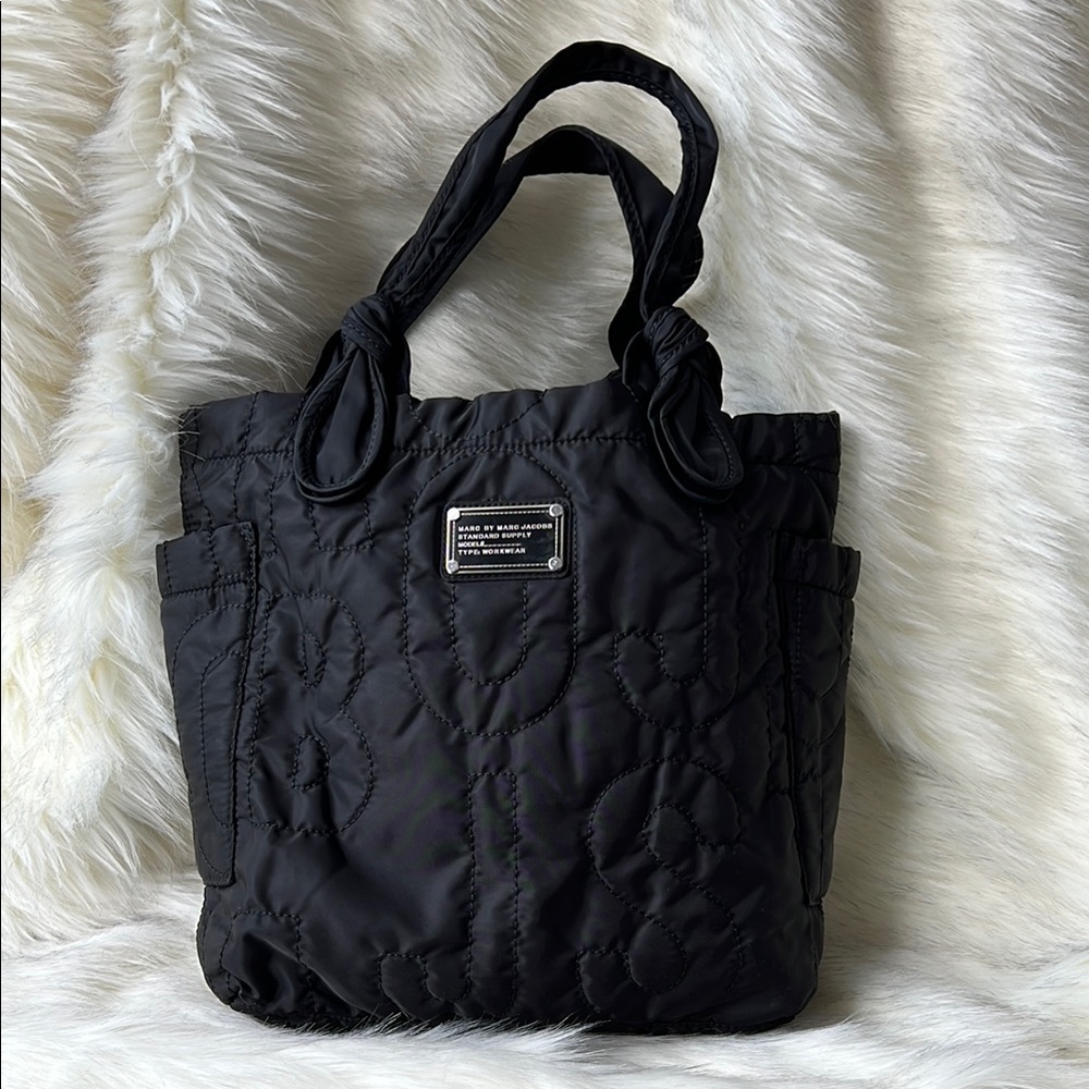 Marc by Marc Jacobs Black Quilted Tote Bag